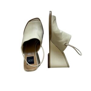 Ivory Wedges Heels Size 6.5 vintage DKNY